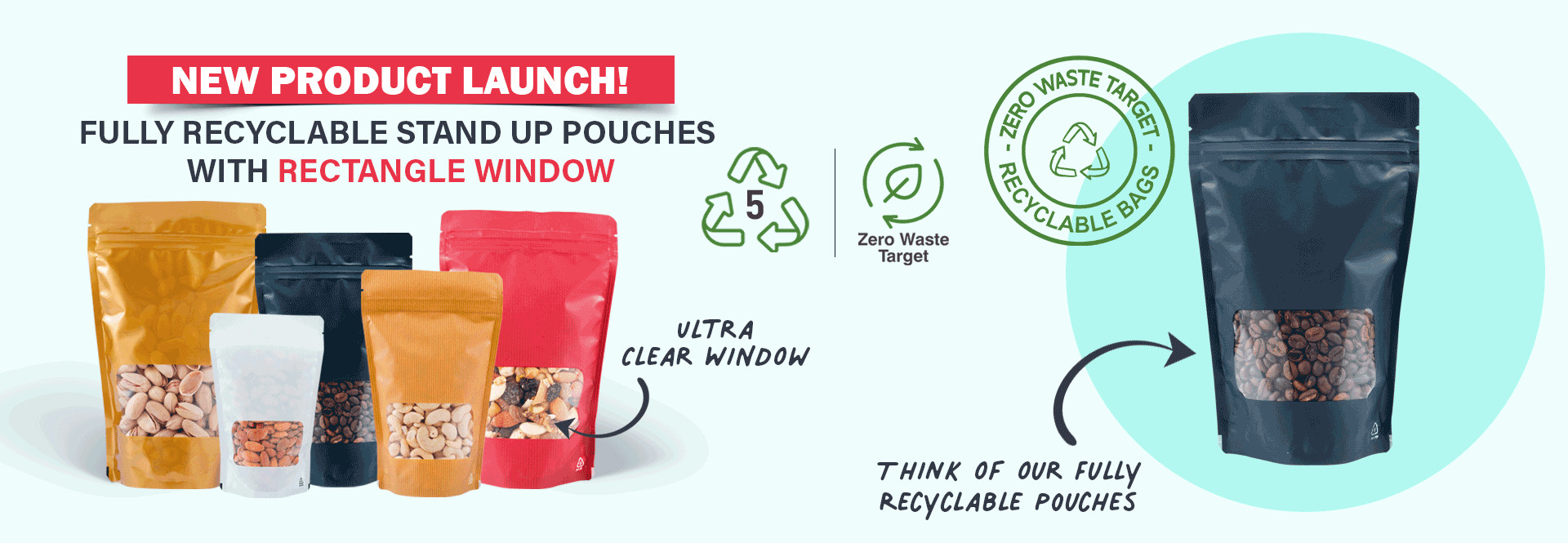 Recyclable Code 5 Pouches