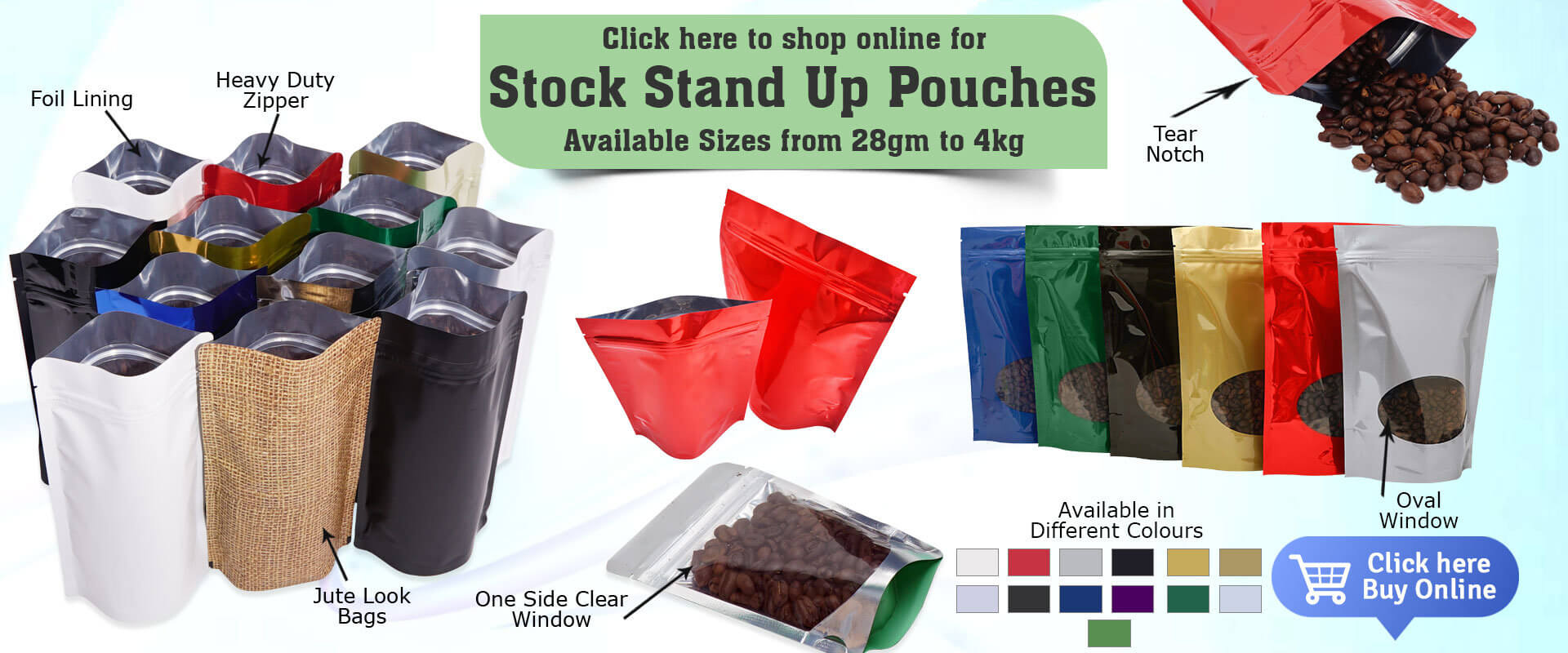 Stock Stand Up Pouches